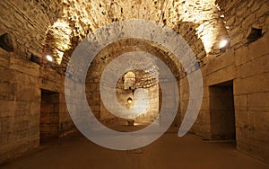 Basement of the Diocletian's Palace in Split
