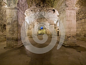 Basement of the Diocletian's Palace in Split