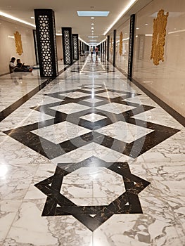 Basement Interior of Masjid Raya Baiturrahman in Banda Aceh