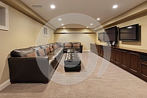 Basement of luxury home