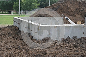 Basement walls backfilled