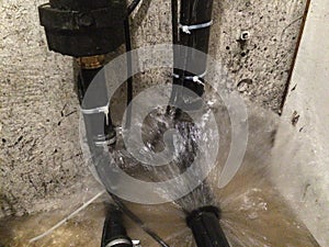 Basement water damage-