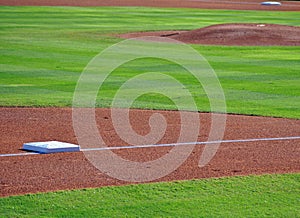 Bases and pitchers mound