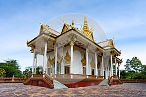 Baset Pagoda Buddhist temple in Battambang, Cambodia