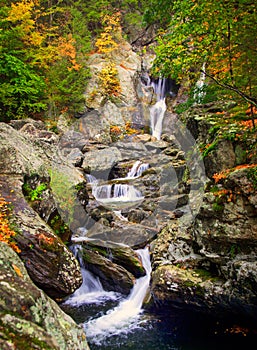 Bash Bish falls in Berkshires photo