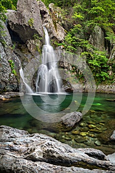 Bash Bish Falls Mass during summer