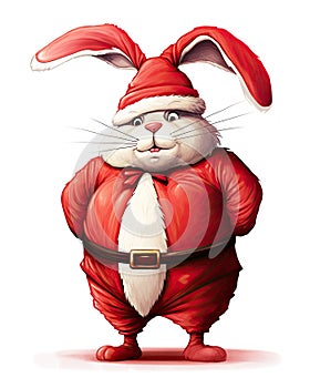 Bashful Bunny Santa