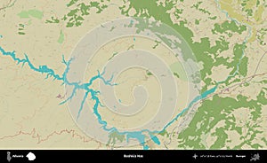 Bashkia Has, Albania. Topographic Humanitarian