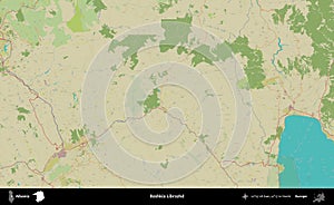 Bashkia Librazhd, Albania. Topographic Humanitarian