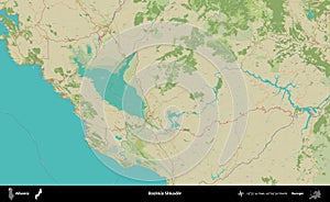 Bashkia Shkoder, Albania. Topographic Humanitarian
