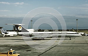 Bashkirian Airlines Tupolev TU-154B RA-85275 at Moscow Airport on June 6, 1996.