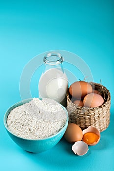 Basic baking ingredients