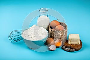 Basic baking ingredients