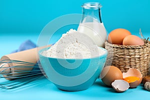 Basic baking ingredients