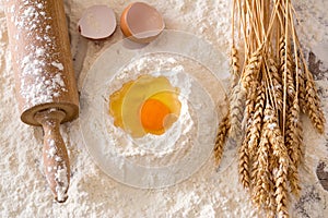 Basic baking ingredients- Cooking concept