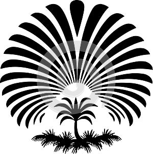 Boho - minimalist and flat logo - vector illustration