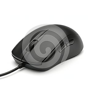 Basic black wired mouse