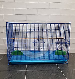 Basic blue bird cage