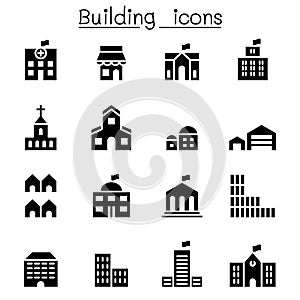 Basic building icon set