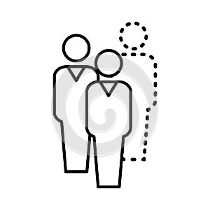 Absentees icon, vector illustration