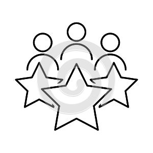 Customer Experience icon on a white background.