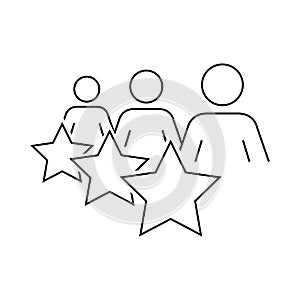 Customer Experience icon on a white background.