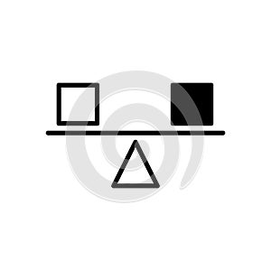 Stability icon. vector line illustration