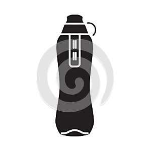 Water bottle icon, vector line illustration