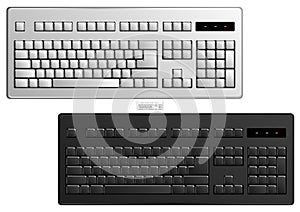 Basic Computer Keyboard Vector Art