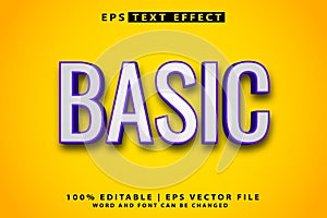 Basic editable 3d text effect