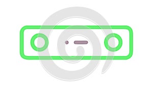 Basic Horizontal Toggle Switch Icon, On Off Control, vector design Generative AI