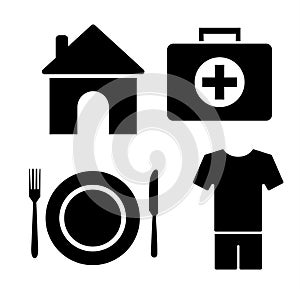 human needs icon set