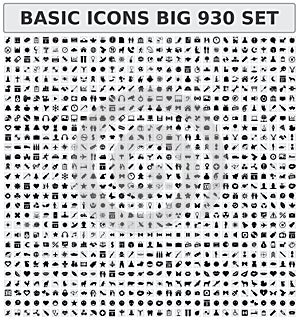 Basic icons 930 set