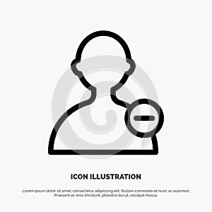 Basic, Interface, User Line Icon Vector