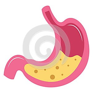 Basic R  Stomach, digest, Vector Illustration icon which can easily modify GB