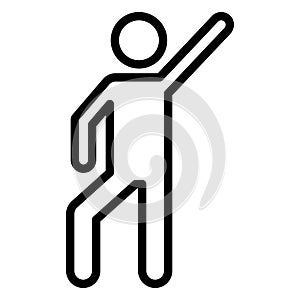 Basic RG Athlete, circus performer Isolated Vector icon which can easily modify or editB
