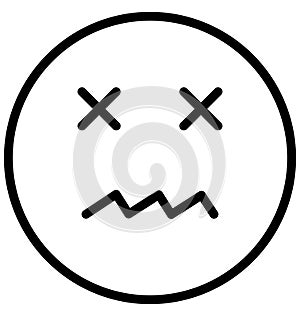 error, bad Vector Isolated Icon which can easily modify or edit