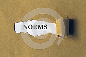 Norms sign photo