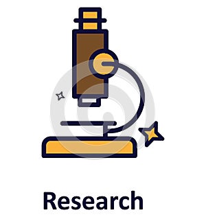 Research Isolated Vector icon that can easily modified or edit.