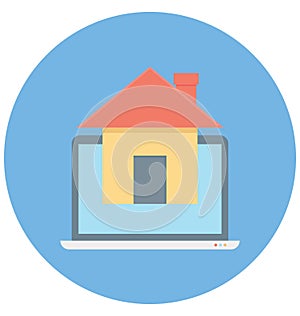 Property Presentation Color Vector icon which can be easily modified or edit