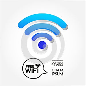 World wifi connection element vector