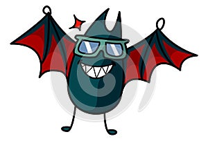Cartoon Illustration Of Bat