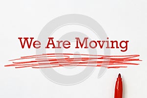 We are moving heading photo