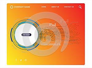 Web page design -abstract design photo