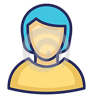 Maidservant Vector Icon which can easily modify or edit photo