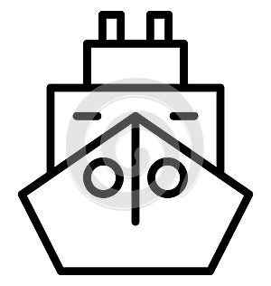 Boat Vector icon which can be easily modified or edit in any color