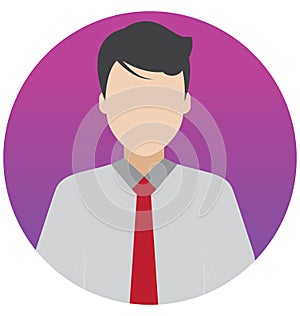 Accountant Vector Illustration Icon which can Easily Modify or Edit