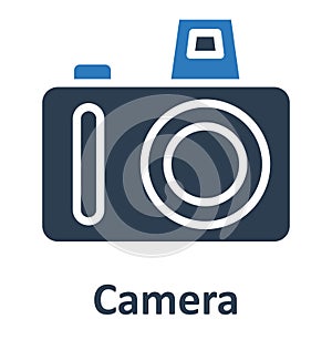 Camera Isolated Vector Icon which can easily modify or edit