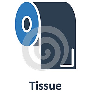 Tissue Roll Isolated Vector Icon which can easily modify or edit