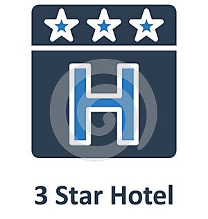 Luxury Hotel Isolated Vector Icon which can easily modify or edit